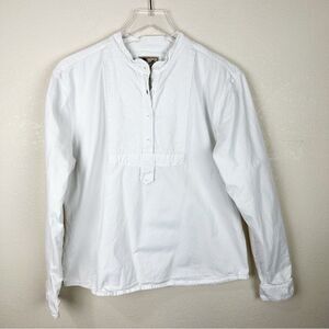 Scully White Long Sleeve Blouse Top Size Large Western Cowboy